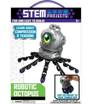 Tara Toys Robotic Octopus STEM Project, Model 31547, Paper Material, Engaging Educational Toy