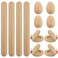 12Pcs Wood Hand Percussion Shakers Musical Instruments For Kids Toddler Natural Wooden Percussion Toy Set For Gift 4Pcs Egg Shak