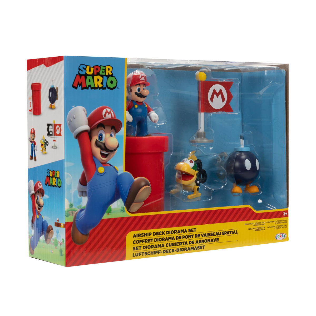 Mario Tooth Super Mario 2.5' Action Figures Bowser'S Airship Deck Diorama Playset ...