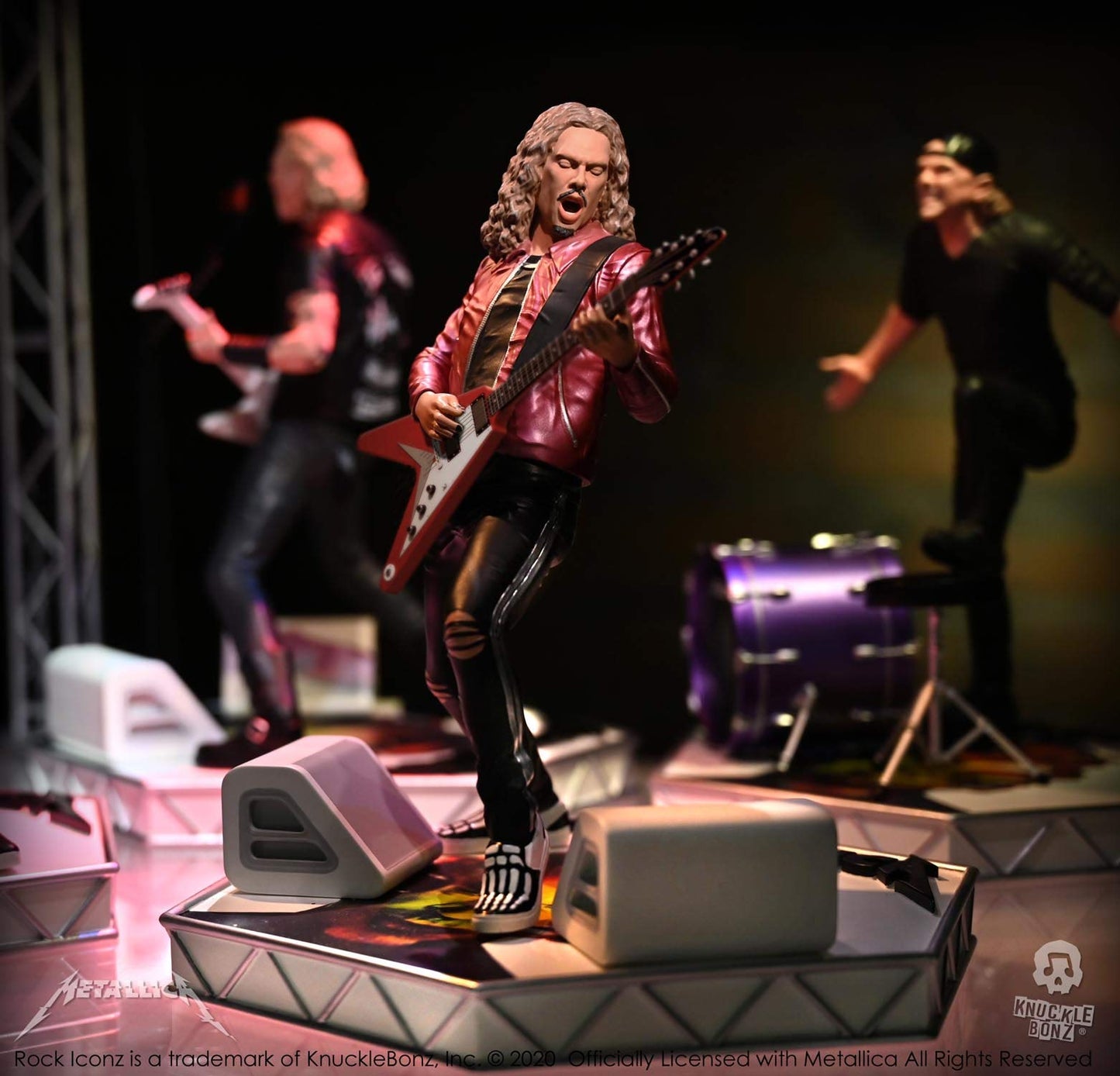 Knucklebonz - Kirk Hammett (Metallica) Limited Edition Collectible Statue (Only 3000 Created) - Rock Iconz, Officially Licensed, Includes Coa