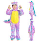 Dearsun Child'S T-Rex Dinosaur Costume Dinosaur Costume For Kids Fancy Dress Costume Hooded Romper Jumpsuit (Xs/90, Purple)