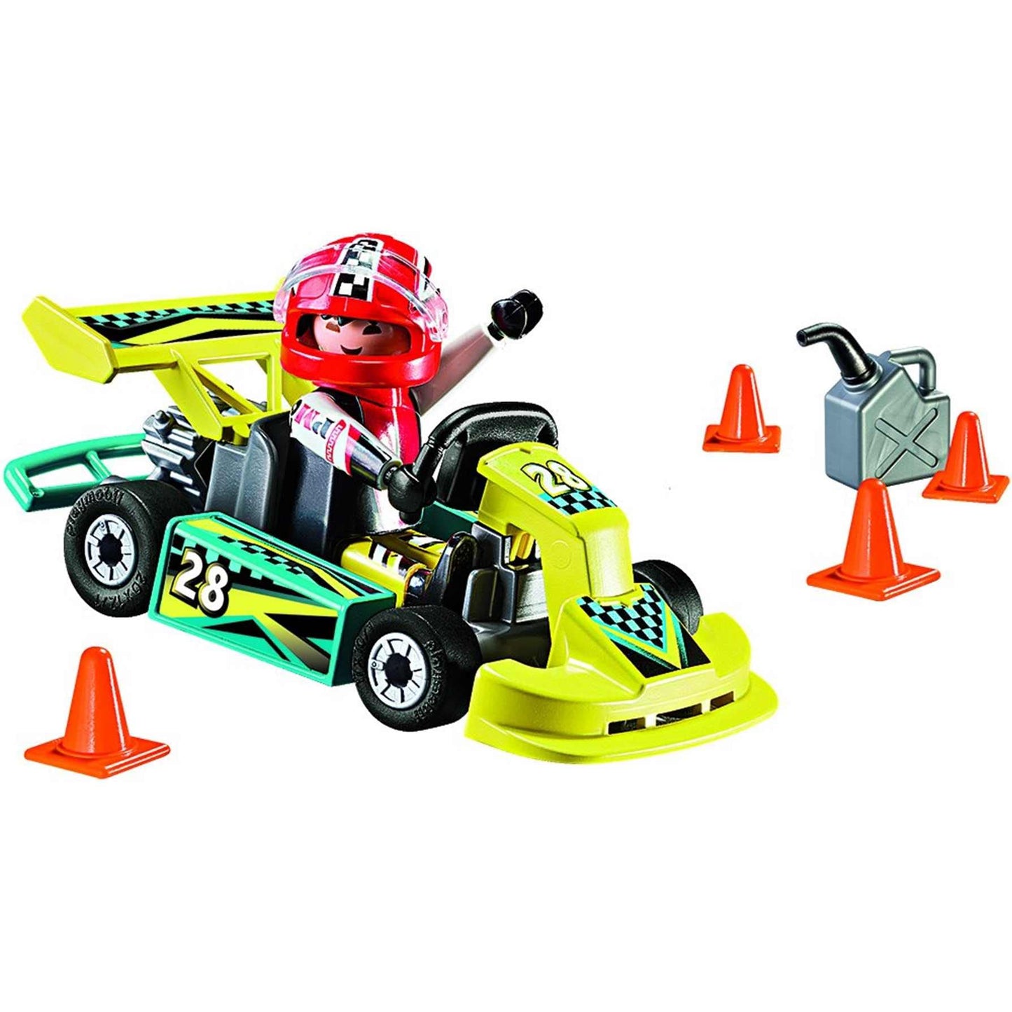 Playmobil Go-Kart Racer Carry Case Building Set, Multi Color, Model 9322, Durable Plastic Construction