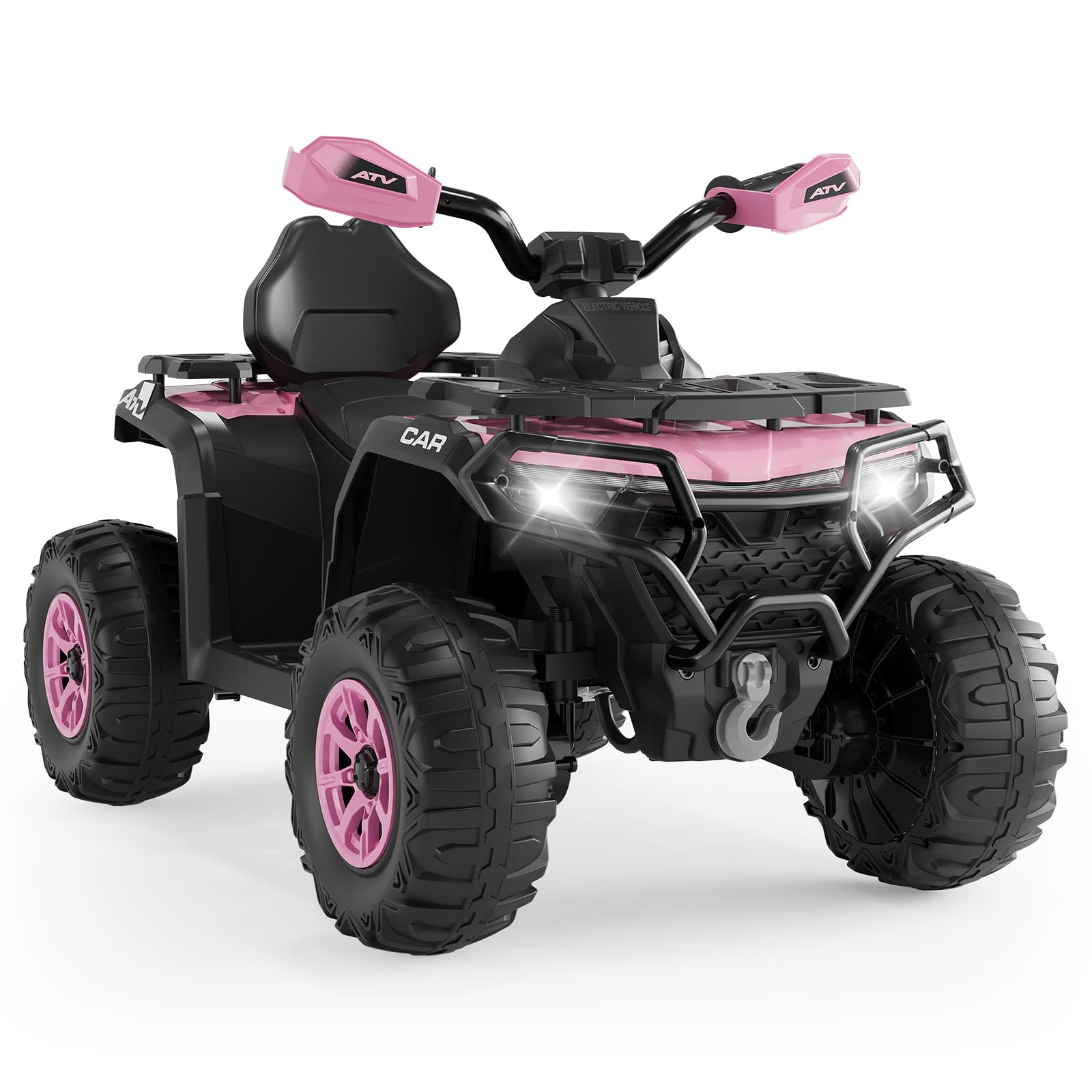 GarveeLife Power Wheels, GarveeLife 12V Electric Ride on Toys for Kids with Remote Control, Kid ATV with LED & Bluetooth, Dual 4