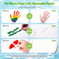 Jar Melo Washable Finger Paints for Toddlers - 12 Non-Toxic Colors, 25.2 Fl Oz, Safe Art Supplies for Kids Age 2+, Ideal for Hand & Feet