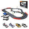 Electric Racing Track Sets For Boys And Kids Including 4 Slot Cars 1:43 Scale And 2 Controllers, Gift Toys For Children