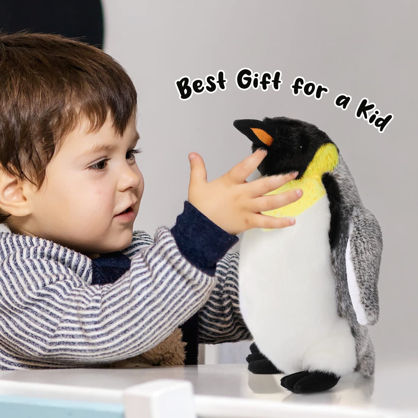 Penguin Plush Toy  10  Stuffed Animal Small Plushie Doll  Soft Fluffy Like Real Penguin Hugging Toy - Present for Every Age & Occasion