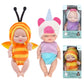 Onest 2 Sets 4 Inch Dolls Cute Baby Dolls Include 2 Pieces Baby Mini Dolls, 2 Sets Handmade Doll Clothes