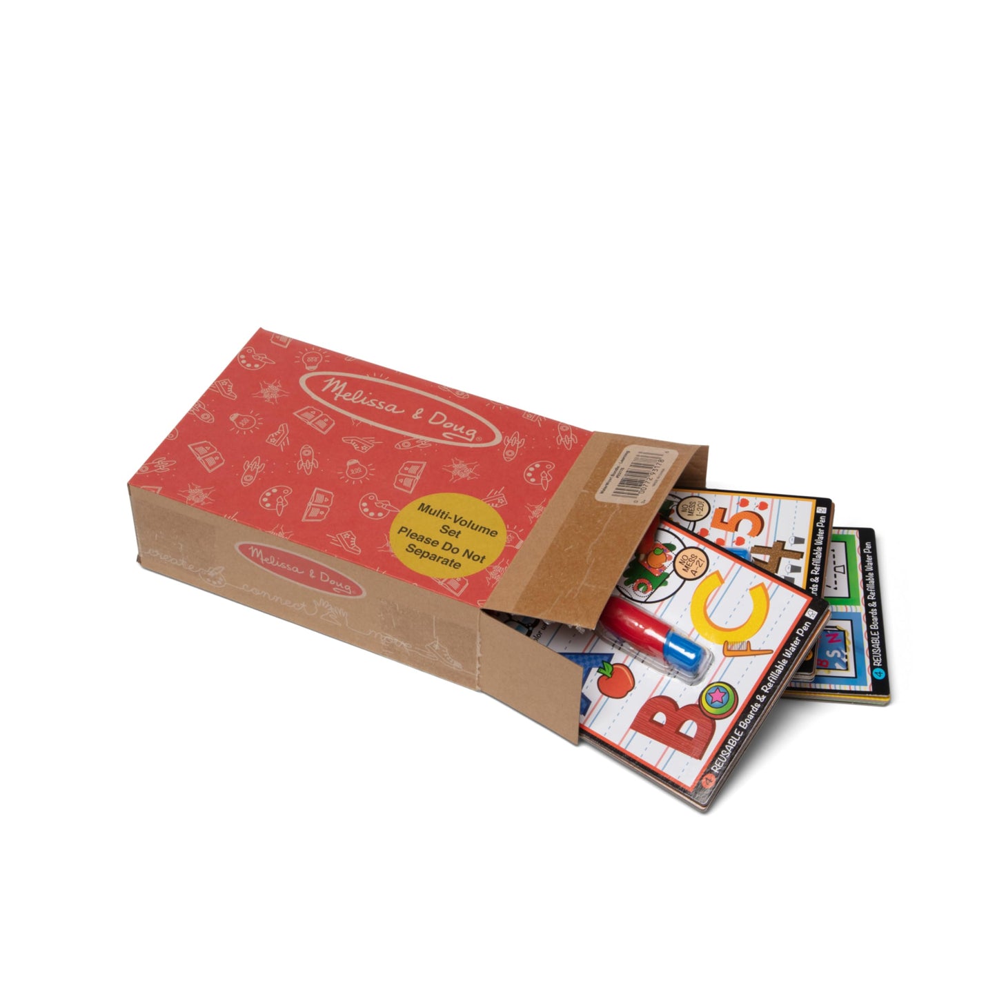 Melissa & Doug On The Go Water Wow! Reusable Water-Reveal Activity Pads,3-pk, Colors, Numbers, Alphabet