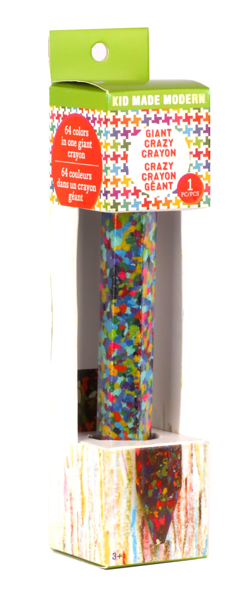 Kid Made Modern Giant Crayon for Toddlers & Kids Ages 3+ - Coloring Non Toxic Big Jumbo Crayon with 64 Colors - Thick & Easy Gri