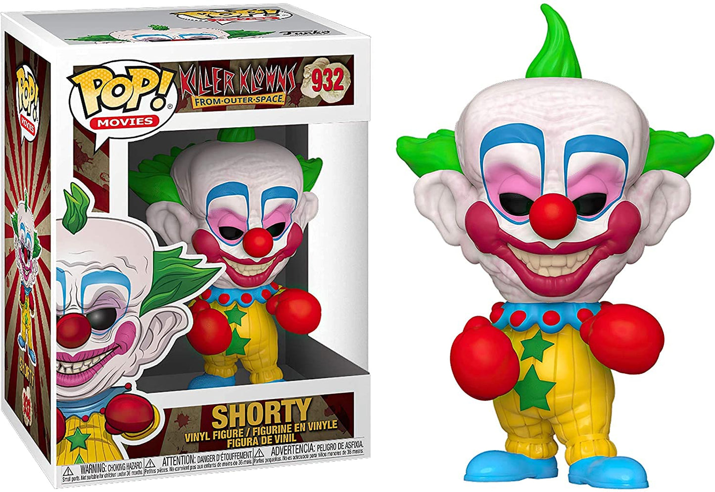 POP Killer Klowns from Outer Space - Shorty Funko Pop! Vinyl Figure (Bundled with Compatible Pop Box Protector Case)  Multicolor  3.75 inches