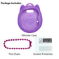 Jchpine Silicone Case Replacement For Tamagotchi Uni, Screen Protector For Tamagotchi Uni Band Pet Accessories(Silicone Case And Screen Film) (Purple Case)