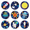 Space Stickers 180 Pcs Round Space Planet Sticker Kit Alien Ufo Decoration Space Party Supplies Rocket Favors