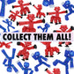 Zing Stikbot Dual Pack - Includes 2 Stikbots - Collectible Action Figures, Stop Motion Animation, Ages 4 And Up (Indigo Clear Blue (Grim) + Red Chrome (Kyron))