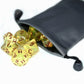 DND Dice Golden Transparent Dice with Color Changing Glitter for Dungeons and Dragons Role Playing Game,D&D,MTG,Pathfinder Dice