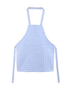 Jennice House Kids Aprons, Children'S Artists Aprons Pure Cotton Gingham Aprons With Pocket And Adjustable Neck Strap, Painting Apron, Baby Chef Apron Party Aprons (Blue, S)