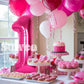 Suwen 40 Inch Hot Pink Large 1 Balloon Numbers Big Foil Helium Number Balloons 0-9 Jumbo Happy 1St Mylar Birthday Party Decorati