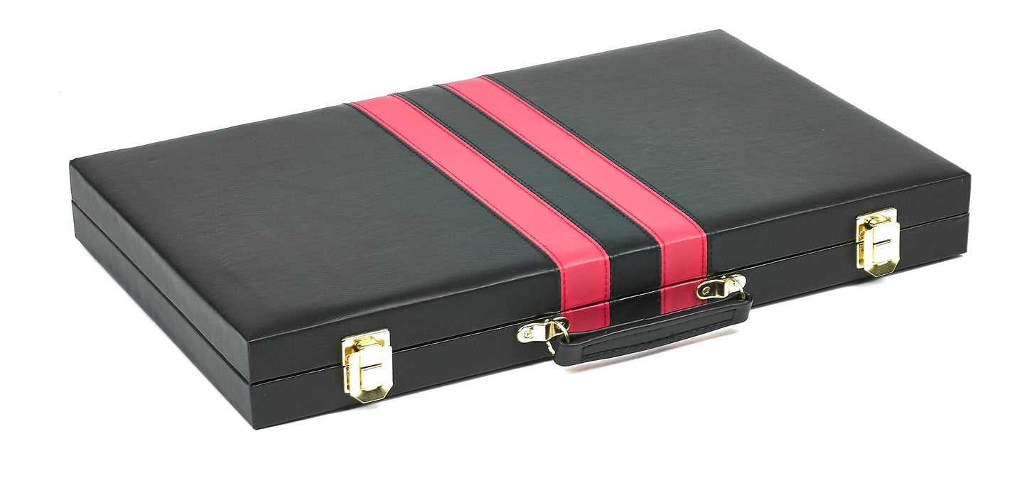 Bello Games Backgammon Set - Faux Leather, Available in Medium & Large Sizes, Green Color