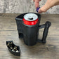 Munnygrubbers - Mug Dice Tower - No Paint Odorless Insulated Cup Can Dice Tower - (Random 7Pcs D20 Dice Set Included) - Dice Jail - Dice Holder - Dungeons And Dragons - Dnd Gift - (Black)