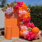 Pink And Orange Balloon Arch Kit, 134Pcs Hot Pink Orange Metallic Gold Latex Balloons With Different Size For Birthday Baby Show