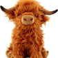Bsanker Highland Cow Stuffed Animal Toy, Cute Highland Cow Plush Toy Fluffy Farm Highland Cow Plushies Decor Gifts For Girls Boy