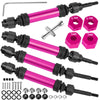 BRCatWPark Drive Shaft Axles Upgrades Part for 1/10 Slash 4X4 VXL/Rustler 4X4 VXL/Stampede 4WD VXL,RC Steel #45 Front & Rear 4Pc