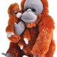 WILD REPUBLIC Mom & Baby Orangutan Plush Toy, 12" Stuffed Animal, Polyester, Zoo Animals
