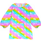 Fiodrimy Kids Art Smock, Unicorn Painting Smocks With Pocket, Waterproof Artist Long Sleeve Artist Apron For Child Girls Boys 3-7 Years, Medium