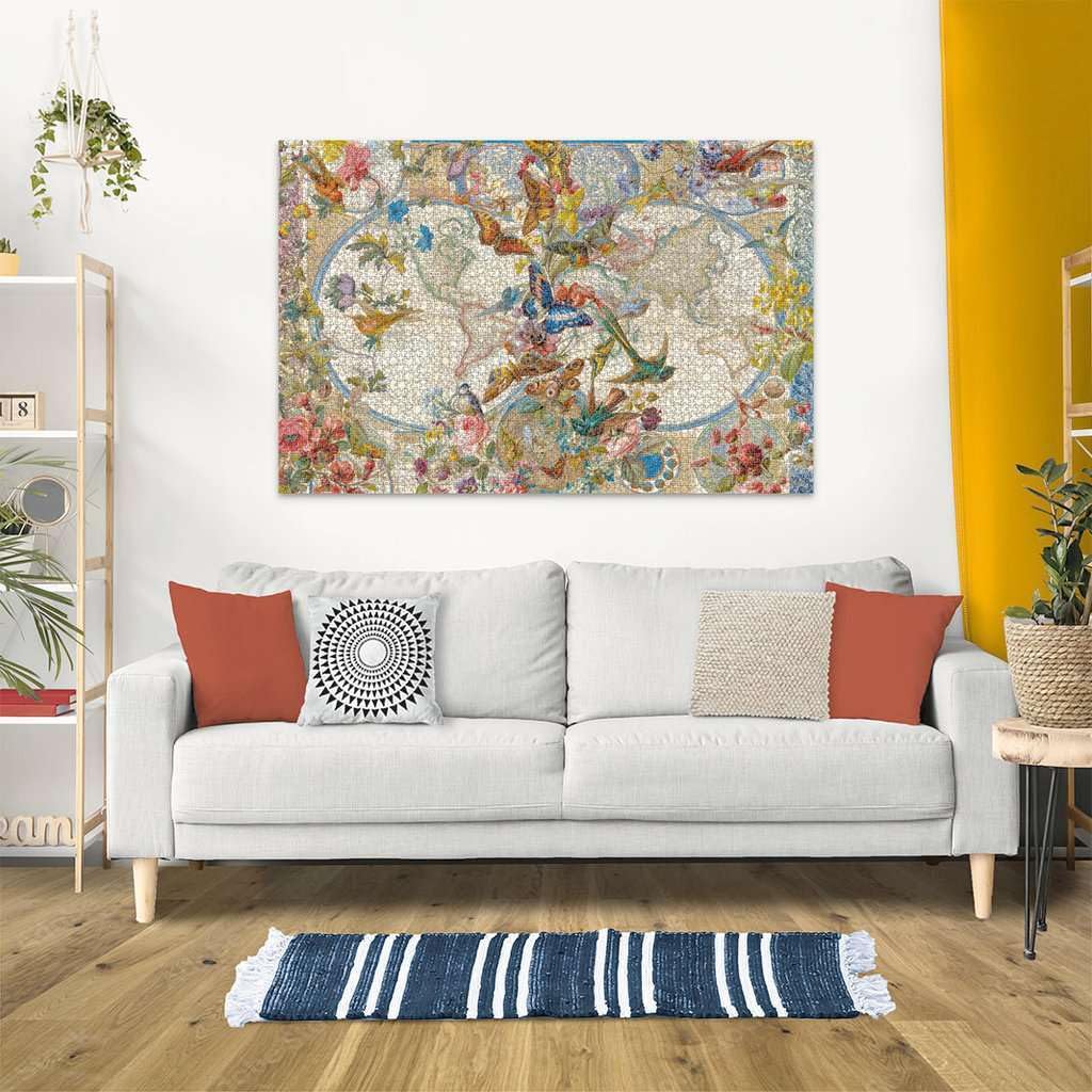 ***2022*** [AW LINES] Ravensburger Flora & Fauna World Map, 3000pc