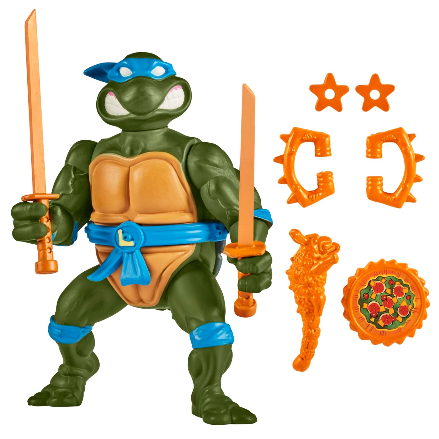 Teenage Mutant Ninja Turtles 4" Classic Storage Shell Leonardo Figure - Multi Color, Plastic, Model 81031CO