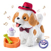 Or Or Tu Walking Barking Toy Dog With Remote Control Leash, Plush Puppy Electronic Interactive Toys For Kids, Wag Tail, Singing, Pretend Dress Up Realistic Stuffed Dog Age 3 4 5 6 Years Old Best Gift