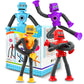 Cheslicr Autism Sensory Toys For Kid Boys Year Old Ages 4 5 6 7 8 9 10(4Pcs), Suction Robot Toy Pop Tube Fidget Toys Autistic Tr