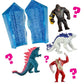 Godzilla vs. Kong Hollow Earth Crystal Mini Monster - 2" Multicolor Plastic - Model 35741
