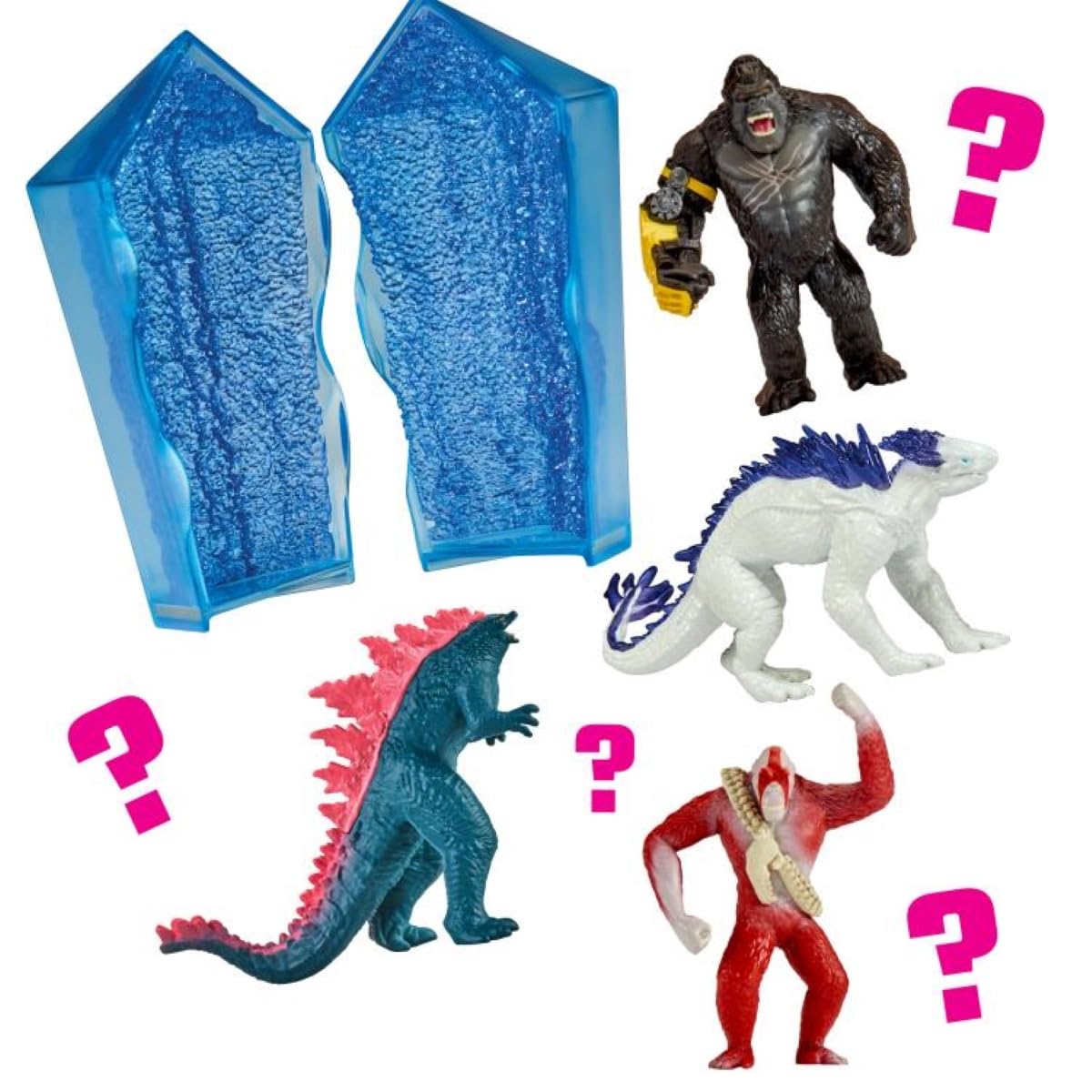 Godzilla vs. Kong Hollow Earth Crystal Mini Monster - 2" Multicolor Plastic - Model 35741