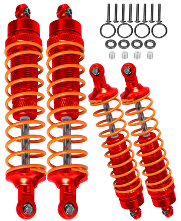 Arrcat Rc Shocks Upgrade Parts For 1/10 Senton 4X4 Granite Vorteks Bigrock Typhon 3S Rc Truck,4Pcs Full Aluminum Front Rear Big 