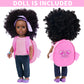 Ecore Fun 14.5 Inch Black Doll 14.5 Inch Baby Girl Doll And Clothes And Accessories Set African Washable Realistic Silicone Girl Dolls - Best Gift For Girls