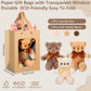 Shappy 12 Pack Cute Bear Gift Bulk Bear Animals Set With Paper Bags 12 Inch Soft Party Favors For Birthday Thanksgiving Christmas Valentines(Kraft)