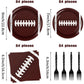 Bqk 96 Pcs Football Plates And Napkins Party Supplies Football Birthday Party Decorations Football Party Supplies Football Party
