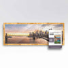 13X39 Puzzle Frame Kit With Glue Sheets | Gold Bamboo Picture Frame | Real Wood With Uv Resistant Acrylic Front | Made To Preser