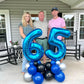 Navy Blue Number 60 Balloon 40 Inch, 60 Number Balloon, 60Th Navy Blue Birthday Decorations, 60 Year Old Women Men Blue Party Su