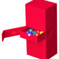 Ultimate Guard Twin Flip'N'Tray 266+, Deck Case For 266 Double-Sleeved Tcg Cards + Dice Tray, Red, Independent Magnetic Closure