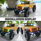 OGRC RC Light RC Headlights Angel Eyes 12 Modes 1/24 RC Light for Axial SCX24 C10 / JLU/Deadbolt/Bronco/Jeep Gladiator RC Crawle