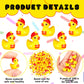 VioraWhite 100 Pcs Themed Ducks Mini Resin Ducks Figures Tiny Resin Figures Party Favors Party Decorations for Crafts Making DIY