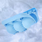 Superio Snowball Maker Triple Balls Mold, Kid Snow Toy Light Blue Triple Mold Snowballs Maker, outdoor Winter Fun, Sand Mold