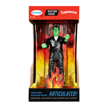 Super7 Universal Monsters Frankenstein (Fire Box) - 3.75' Universal Monster Movies Action Figure Classic Movie Collectibles And Retro Toys