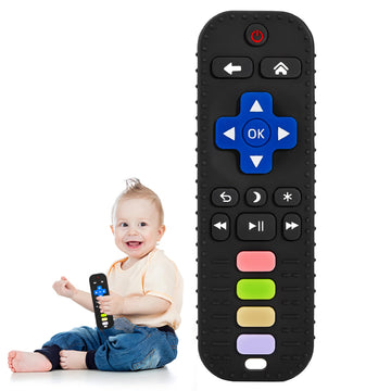 Avkast Teething Toys For Baby 3 6 12 18 Months, Tv Remote Control Shaped Baby Teether Toys Chew Toys, Food Grade Silicone Teethi