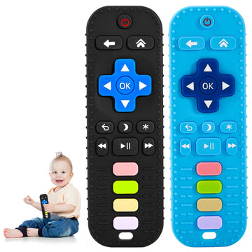 Avkast Remote Control Teether Toy, Teething Toys - Black + Blue