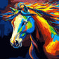 Horse Paint by Numbers Kit for Kids, Adults Paint by Number Kits on Canvas Kids Painting by Number Kit for Home Decor, Flying Ho