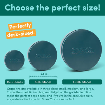 Speks Crags Ferrite Putty, Over 500 Ferrite Stones In A Metal Tin, Seriously Satisfying Fidget Toys For Adults And Desk Toys For