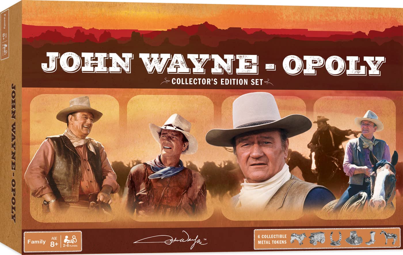 MasterPieces Opoly Board Games - John Wayne Opoly - Officially Licensed Board Games for mature-themeds  Kids  & Family