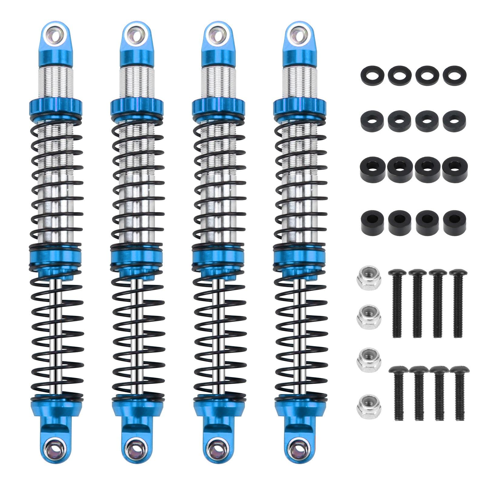Rcawd 110Mm Shock Absorber Damper Universal For A Lot Of 1/10 Rc Hobby Cars, Full Aluminum Rc Shock Upgrades, 7075 Adjustable Sh